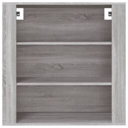 Berkfield Home Wall Cabinet Grey Sonoma 80x33x80 cm Engineered Wood - Size: 80 x 33 x 80 cm - thumbnail 3