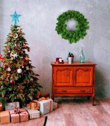 Shatchi Christmas Glitter Star Tree Topper - Sparkling Star Decoration for Xmas Tree - Elegant Christmas Home Décor in Light Blue - thumbnail 5