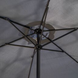 Samuel Alexander Grey 2.7m Havana Garden Parasol with Crank Handle - thumbnail 4