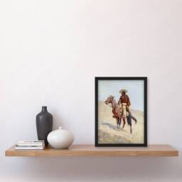 Artery8 A Mexican Vaquero Cowboy Frederic Remington Framed Wall Art Print - Size: A3 - thumbnail 2
