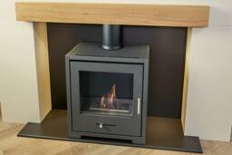 OKO Bio Ethanol Fires OKO Straight Decorative Metal Stove Pipe in Charcoal Grey - thumbnail 3