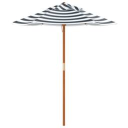 Berkfield Home Garden Umbrella for Kids with Wooden Pole √ò120x140 cm in Blue - Size: 120x140 cm - thumbnail 5