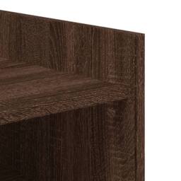 Berkfield Home Shoe Cabinet Brown Oak 52x37.5x100 cm Engineered Wood - thumbnail 8