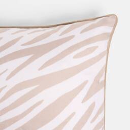OHS 2 x Zebra Print Matte Velvet Cushion Cover Luxury Modern in Natural - Size: 45 cm x 45 cm - thumbnail 6