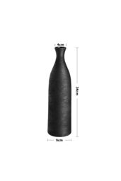 Living and Home Modern Tall Porcelain Vase in Black - thumbnail 4