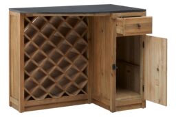 Orsina Storage Bar Island, Elegant Cupboard With Drawer For Livingroom, Stone Top Hallway Storage Cupboard in Natural - thumbnail 5