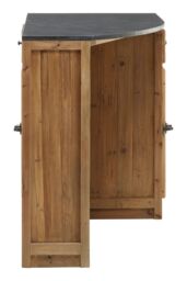 Orsina Storage Bar Island, Elegant Cupboard With Drawer For Livingroom, Stone Top Hallway Storage Cupboard in Natural - thumbnail 4