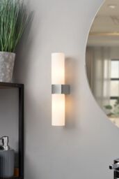 BHS Lighting Wendy Bathroom Wall Light in Silver - thumbnail 4