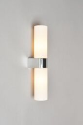 BHS Lighting Wendy Bathroom Wall Light in Silver - thumbnail 1