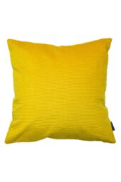 Paoletti Munich Ribbed Corduroy Cushion in Yellow - Size: 45 cm x 45 cm - thumbnail 1