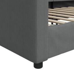 Berkfield Home Day Bed Dark Grey 90x190 cm Fabric - thumbnail 6