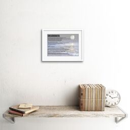 "Artery8 Wall Art Print Desiderata Ehrmann Placidly Noise Haste Quote Artwork Framed 9X7 Inch in White - Size: W7"" x H9""" - thumbnail 2