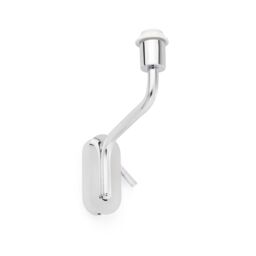 Netlighting Eterna 1 Light Indoor Wall Reading Light Chrome Shade Not Included E27 in Grey