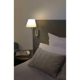 Netlighting Eterna 1 Light Indoor Wall Reading Light Chrome Shade Not Included E27 in Grey - thumbnail 2