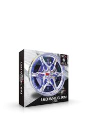 Menkind RED5 Neon Rim Automotive Style Wall Clock With LED Glow in Silver - thumbnail 4