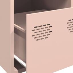 Berkfield Home Highboard Pink 39x35x103.5 cm Steel - thumbnail 9