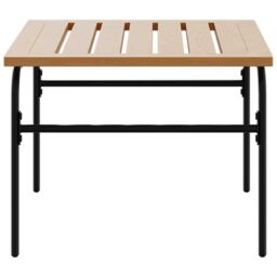 Berkfield Home Garden Nest of Coffee Tables 2 pcs Brown & Black Steel - thumbnail 6