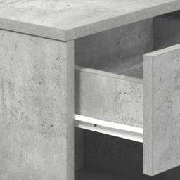 Berkfield Home Durable Bedside Cabinet with Drawer Concrete Grey 39x28x41 cm - Size: 39 x 28 x 41 cm - thumbnail 9