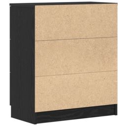 Berkfield Home Black Oak Sideboard 60x30x70 cm Manufactured Wood - Size: 60 x 30 x 70 cm - thumbnail 6