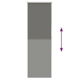 Berkfield Home Roller Blind Blackout Grey 55x150 cm Fabric Width 50.7 cm Polyester - thumbnail 5