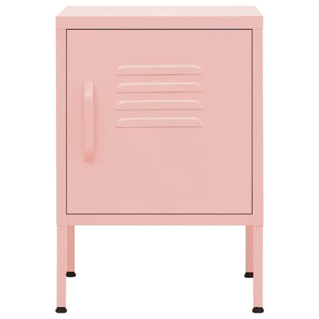 Berkfield Home Nightstands 2 pcs Pink 35x35x51 cm Steel - Size: 35 x 35 x 51 cm - image 1