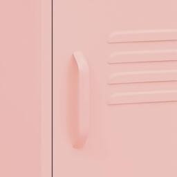 Berkfield Home Nightstands 2 pcs Pink 35x35x51 cm Steel - Size: 35 x 35 x 51 cm - thumbnail 8