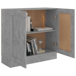 Berkfield Home Book Cabinet Concrete Grey 82.5x30.5x80 cm Engineered Wood - thumbnail 4