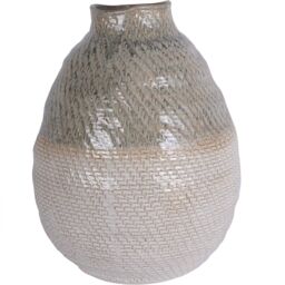 Libra Interiors Ceramic Woven Vase Extra Large - thumbnail 2