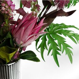 Leaf Pack of 6 x 85cm Artificial Foliage Stem in Green - Size: 6 x 85 cm - thumbnail 2