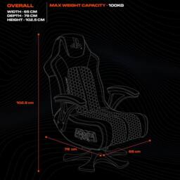 X Rocker Official Playstation Legend Console Gaming Chair with Speakers in Blue - thumbnail 6