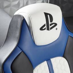 X Rocker Official Playstation Legend Console Gaming Chair with Speakers in Blue - thumbnail 3