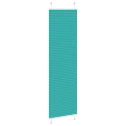 Berkfield Home Pleated Blind Petrol Green 65x200 cm Fabric Width 64.4 cm Polyester - thumbnail 3