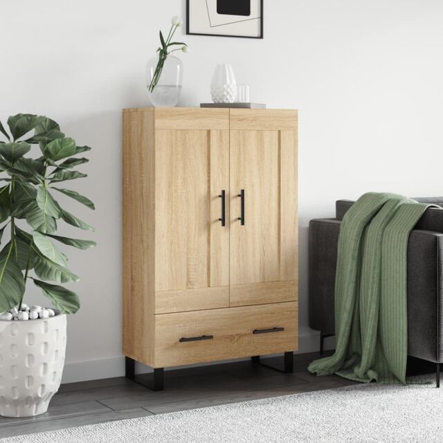 Berkfield Home Highboard Sonoma Oak 69.5x31x115 cm Engineered Wood in Brown - image 1
