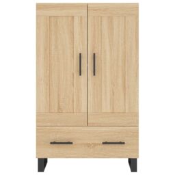 Berkfield Home Highboard Sonoma Oak 69.5x31x115 cm Engineered Wood in Brown - thumbnail 5