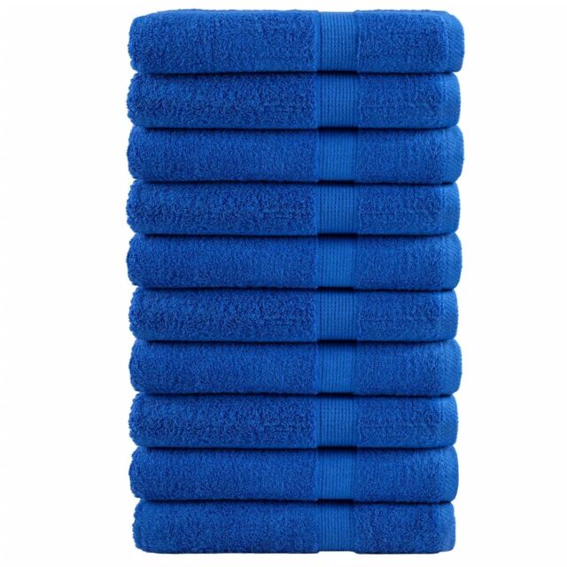 Berkfield Home Premium Towels SOLUND 10pcs Blue 100x200cm 600gsm - image 1