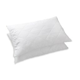 Snug City Quilted Pillow Protectors 2PK Soft Touch Microfibre Protector Zippered Closing in White - thumbnail 3