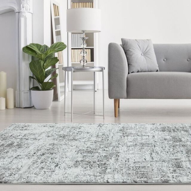The Rug Shop UK Modern Easy To Clean Stain-Resistant Area Rug in Silver - Size: 240 cm x 340 cm - image 1