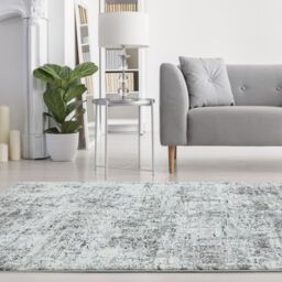The Rug Shop UK Modern Easy To Clean Stain-Resistant Area Rug in Silver - Size: 240 cm x 340 cm - thumbnail 1