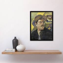 Artery8 Self Portrait in a Hat Paul Gauguin Framed Wall Art Print - Size: A4 - thumbnail 4