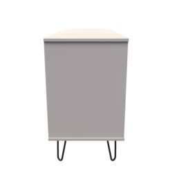 Ready Assembled 2 U Fuji 6 Drawer Wide Chest (Ready Assembled) in Taupe - thumbnail 2
