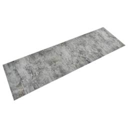 Berkfield Home Kitchen Rug Washable Beton 60x180 cm Velvet in Grey - thumbnail 2