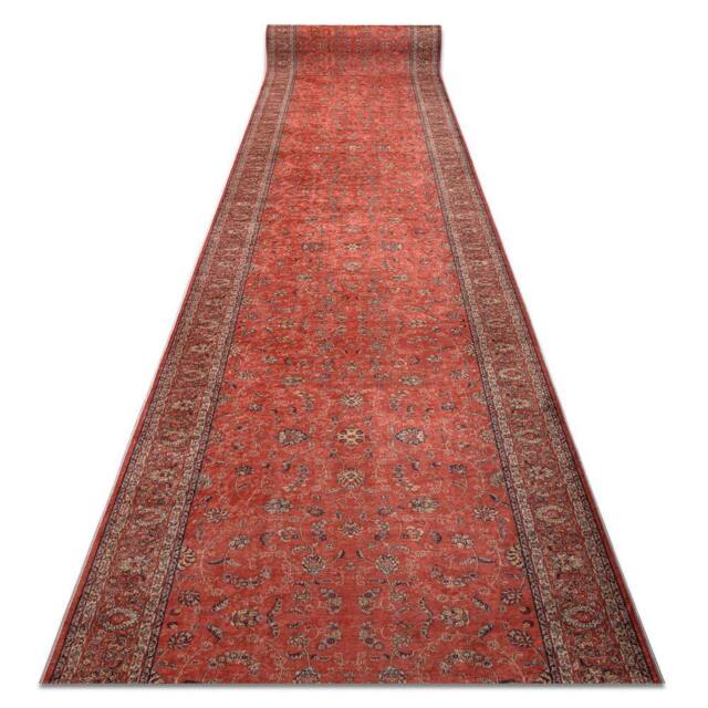 RugsX Anti-Slip Lotus Runner in Red - Size: 120 cm x 100 cm - image 1