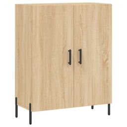 Berkfield Home Sideboard Sonoma Oak 69.5x34x90 cm Engineered Wood in Brown - thumbnail 2