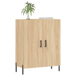 Berkfield Home Sideboard Sonoma Oak 69.5x34x90 cm Engineered Wood in Brown - thumbnail 3