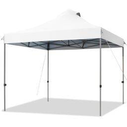 Costway 3 x 3m Pop Up Canopy Tent Outdoor Folding Party Tent Commercial Instant Shelter in White - thumbnail 5