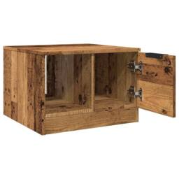 Berkfield Home Durable Coffee Table Old Wood 50x50x36 cm Engineered Wood in Brown - Size: 50 x 50 x 36 cm - thumbnail 8