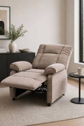 Groundlevel Electric Modern Recliner Chair in Natural