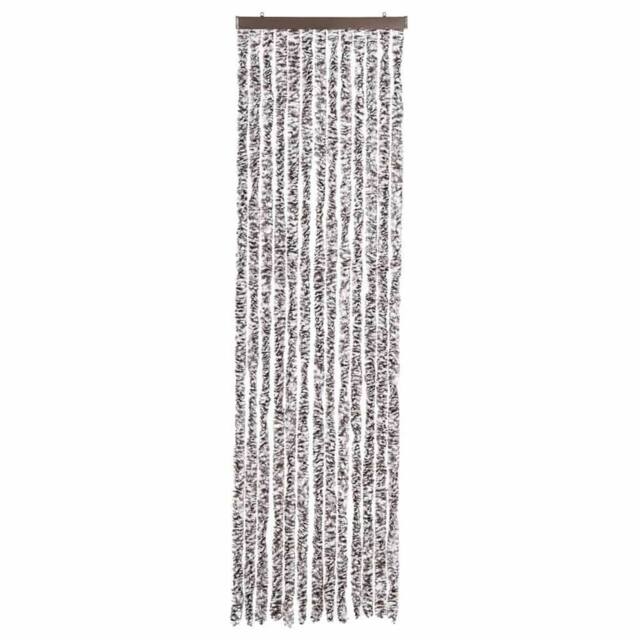 Berkfield Home Insect Curtain Brown & Beige 56x200 cm Chenille - image 1