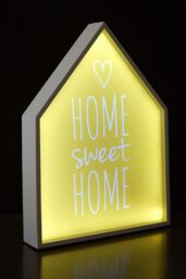 Orsina Yellow Home Sweet Home LED Light Box, Wall Mountable Kids Night Light, Ambient House-Shaped Decorative Light - thumbnail 6