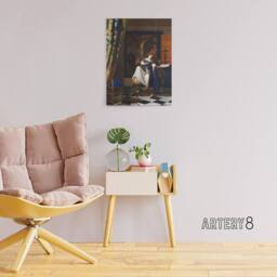 "Artery8 Allegory of the Catholic Faith Vermeer Vintage Canvas Wall Art - Size: W18"" x H24""" - thumbnail 3